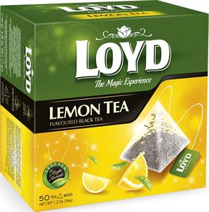 LOYD Herbata LOYD Lemon Black piramidki - 50 torebek 1
