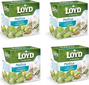 LOYD LOYD Herbata Melisa z chmielem i kardamonem 80 torebek piramidki 1
