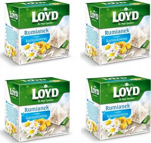 LOYD LOYD Herbata Rumianek o smaku karmelu 80 torebek piramidki 1