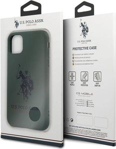 U.S. Polo Assn US Polo USHCN61SLHRGN iPhone 11 zielony/green Silicone Collection 8