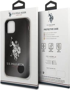 U.S. Polo Assn US Polo USHCN61SLHRBK iPhone 11 czarny/black Silicone Collection 8