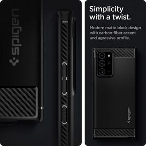 Spigen Spigen Rugged Armor Samsung Note 20 Ultra N985 czarny/black matte ACS01391 11
