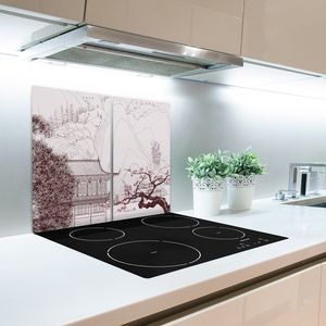 Deska do krojenia Tulup szklana Chiński krajobraz 1 52x30cm 2szt. 3