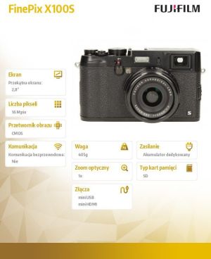 Aparat cyfrowy Fujifilm X100S Czarny 2