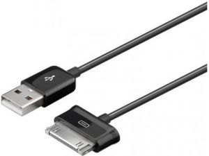Kabel USB Techly USB-A - Samsung 30-pin 1.2 m Czarny (305113) 1