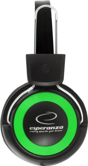 Słuchawki Esperanza EH152G Czarno-zielone 2