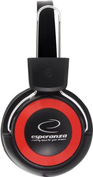 Słuchawki Esperanza EH152R Czarno-czerwone 2