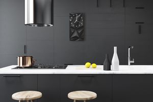 Tulup Zegar szklany pionowy Sztuka 3d grafika czarny 30x60 - 55108994 2