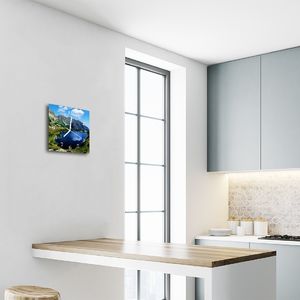 Tulup Zegar szklany ścienny Cichy Góry jezioro Natura 4