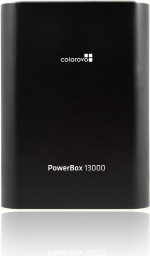 Powerbank Colorovo Power bank PowerBox 13000mAh portable charger, 2 usb, metal, Black (CVP-PB-13000-BK) 2