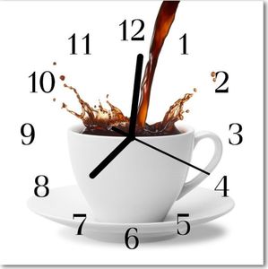 Tulup Zegar ścienny kwadrat Kubek do kawy 30x30 cm -32786315 1