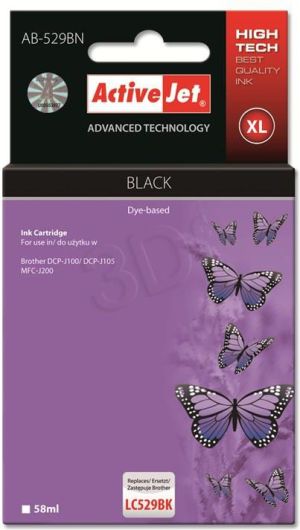 Tusz Activejet AB-529BN / LC529Bk (black) 1