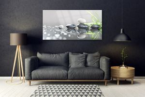 Tulup Foto-Obraz na Szkle Kamienie Zen Trawa Spa 140x70 cm - 152510579 2