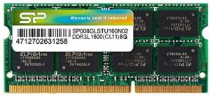Pamięć do laptopa Silicon Power SODIMM, DDR3L, 8 GB, 1600 MHz, CL11 (SP008GLSTU160N02) 1