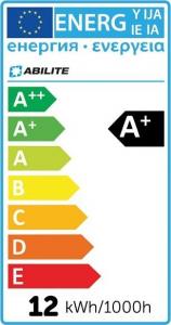 Abilite E27, "Kula Mleczna" B.ciepły 12W/230V, 720lm, kąt św., 210° (5901583544941) 5