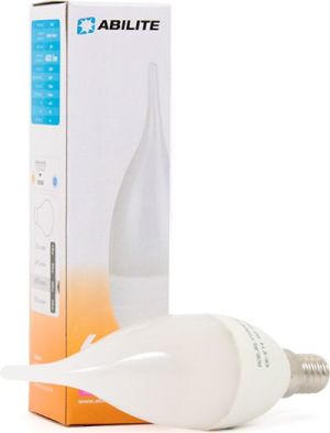Abilite Żarówka LED E14, "Świeczka-Mleczna-Knot", B. ciepły, 6W/230V, 400lm, kąt św., 200° (5901583545566) 1
