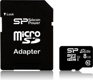 Karta Silicon Power Elite MicroSDHC 8 GB Class 10 UHS-I  (SP008GBSTHBU1V10-SP) 1