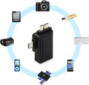 Adapter USB Unitek USB A - micro USB B (Y-A021BK) 4