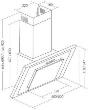 Okap Akpo WK-6 NERO 60 2
