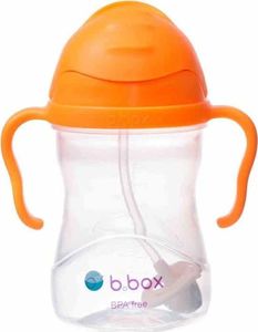 B.Box Innowacyjny Bidon ze Słomką Pomarańczowy Nowy 240ml 6m+ B.Box 1