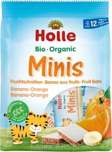 Holle Bio Mini batoniki zbożowe banan-pomarańcza 12m+ Holle 1