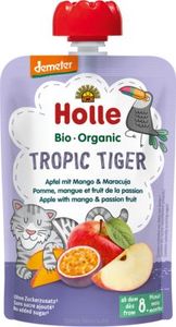 Holle Bio Mus owocowy Tropikalny Tygrys jabłko mango marakuja 8m+ Holle 1