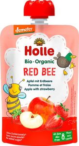 Holle Bio Mus owocowy Czerwona pszczółka jabłko truskawka 8m+ Holle 1