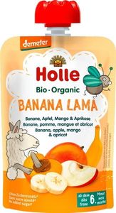 Holle Bio Mus owocowy Bananowa lama banan jabłko mango morela 6m+ Holle 1