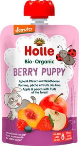 Holle Bio Mus owocowy Jagodowy piesek jabłko brzoskwinia owoce leśne 8m+ Holle 1