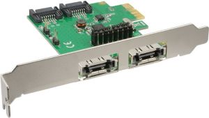 Kontroler InLine PCIe 2.0 x1 - 2x SATA III + 2x eSATA (76696B) 1