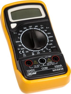 InLine Multimeter z czujnikiem temperatury i pomiarem tranzystora (43117) 1