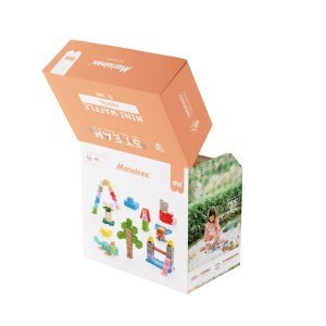 Marioinex Klocki Waffle Mini pastelowe 300el. 2+ Marioinex 6