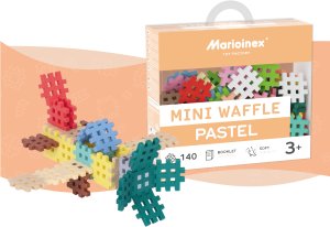 Marioinex Klocki Waffle Mini pastelowe 140 elementów (903650) 2