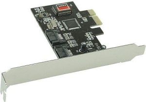 Kontroler InLine PCIe x1 - 2x SATA II (76611A) 1
