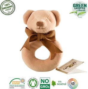 Maud N Lil Grzechotka organiczna miękka Cubby the Teddy Maud N Lil 1