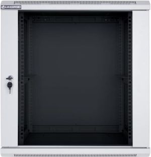 Szafa Linkbasic wisząca rack 19'' 9U 600x450mm szara drzwi przednie szklane (WCB09-645-BAB-C) 1