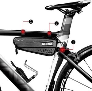 WildMan Etui/sakwa na ramę roweru WILDMAN M ES4 uchwyt rowerowy czarna/black 4