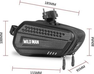 WildMan Etui/sakwa pod siodełko WILDMAN L ES7 uchwyt rowerowy czarna/black 4