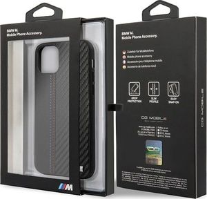 BMW Etui hardcase BMW BMHCN58MCARBK iPhone 11 Pro czarny/black PU Carbon uniwersalny 7