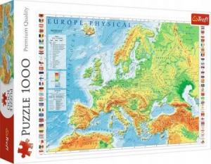 Trefl Puzzle 1000 elementów Mapa Fizyczna Europy 1