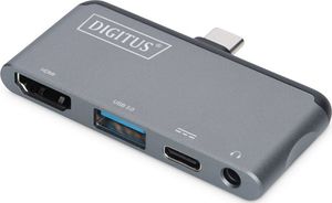 Stacja/replikator Digitus Mobilna stacja dokująca USB-C (DA-70883) 1