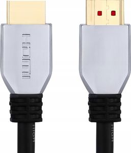 Kabel Pawonik HDMI - HDMI 1.5m srebrny 1