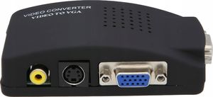 Adapter AV Pawonik Composite Video - S-Video - D-Sub (VGA) czarny (114 JL-C7011) 2