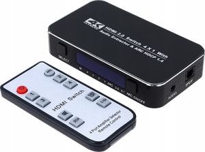 Pawonik SWITCH HDMI 2.0 4x1 PRZEŁĄCZNIK UHD 4K HDCP HDR 3