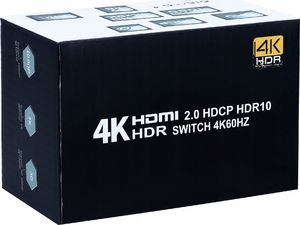 Pawonik SWITCH HDMI 2.0 4x1 PRZEŁĄCZNIK UHD 4K HDCP HDR 8