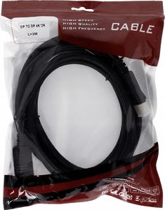 Kabel Pawonik DisplayPort - DisplayPort 3m czarny (115) 5