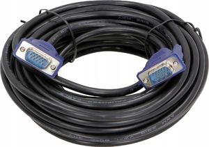 Kabel Pawonik D-Sub (VGA) - D-Sub (VGA) 20m czarny 2