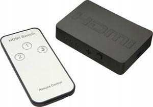 Pawonik SWITCH 3x HDMI PRZEŁĄCZNIK ROZDZIELACZ + PILOT 2
