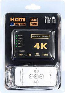 Pawonik SWITCH 5x HDMI PRZEŁĄCZNIK ROZDZIELACZ ULTRA HD 4K 5