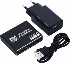 Pawonik SPLITTER HDMI 1x2 ROZDZIELACZ 4K*2K ULTRA HD 4K 3